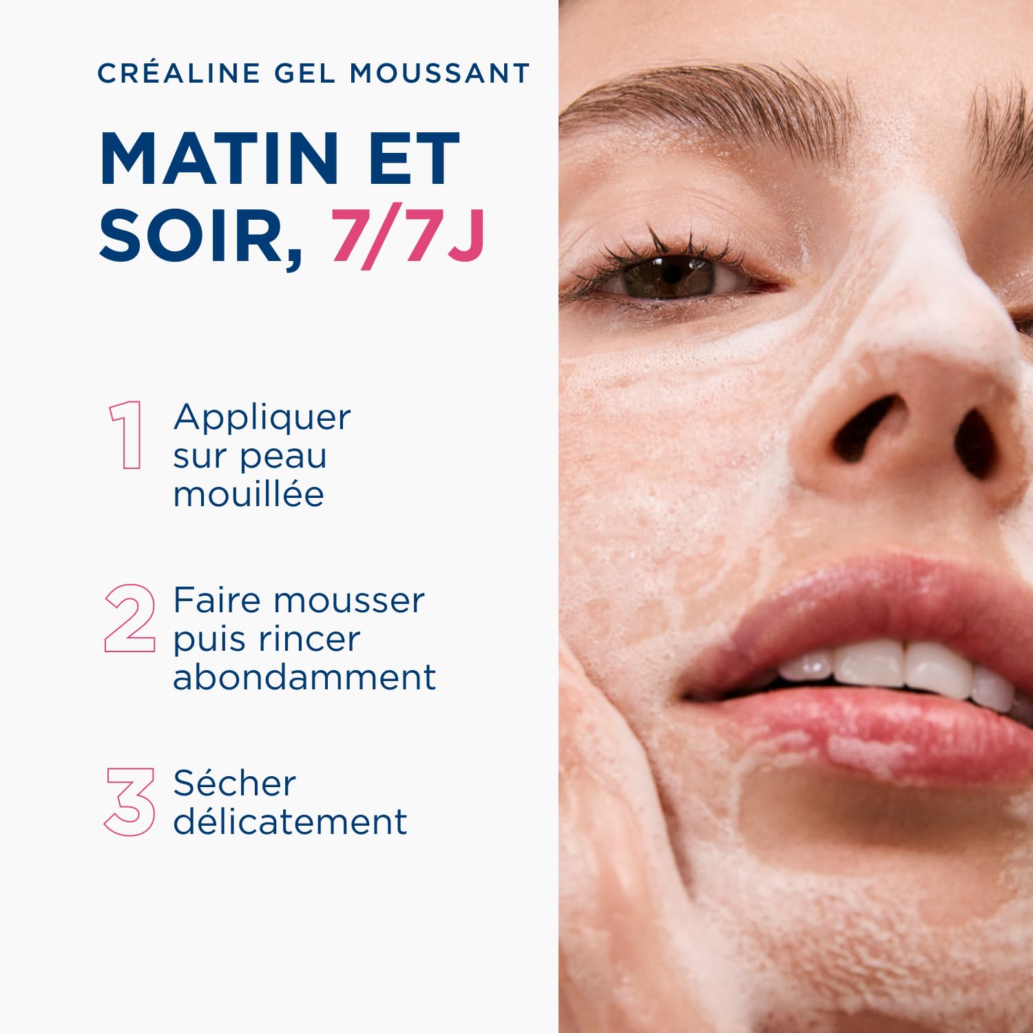 BIODERMA Sensibio Gel Moussant - Nettoyant apaisant micellaire - Démaquille le visage et les yeux - Peaux sensibles - Renforce l’hydratation naturelle - Flacon pompe 500 ml