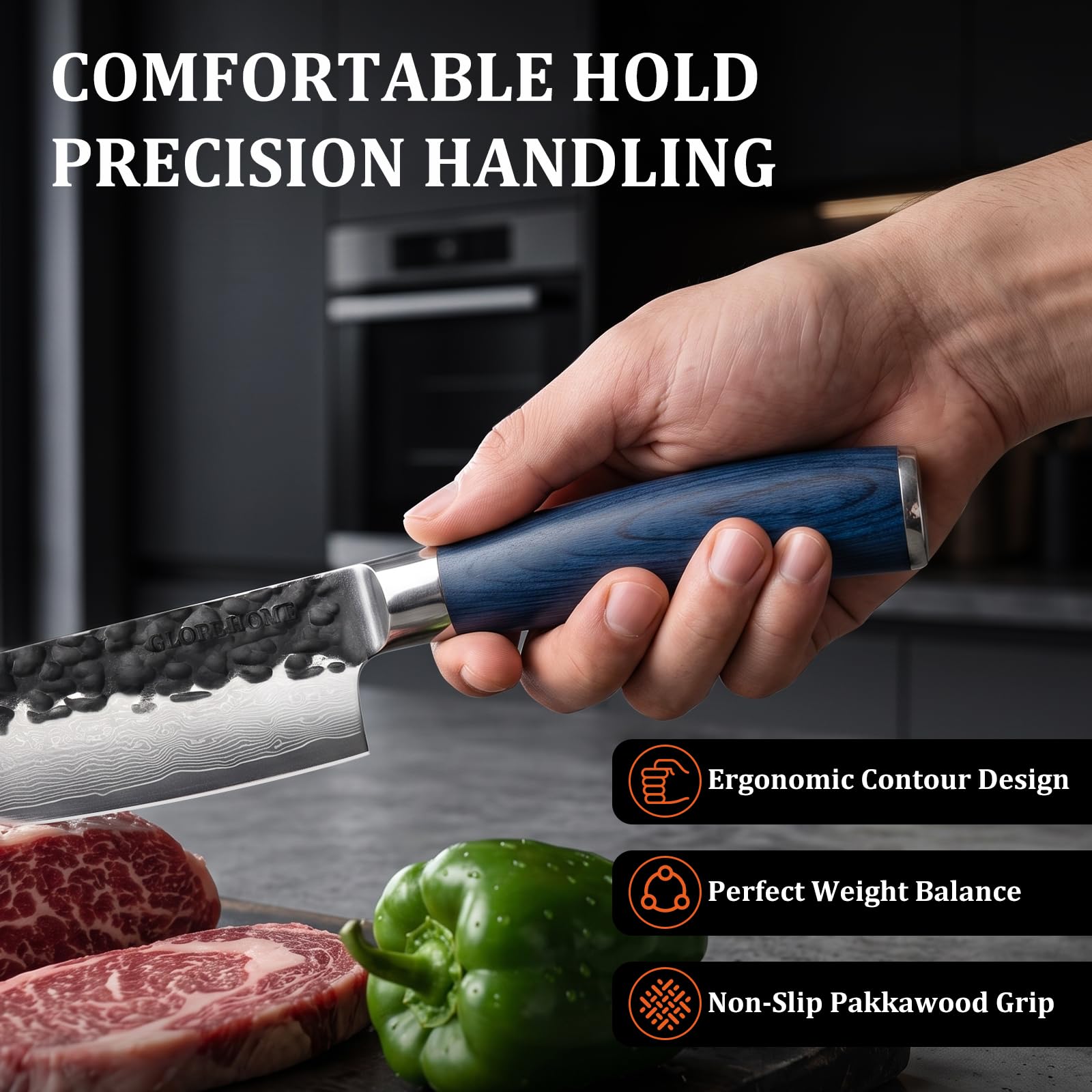 8" Japanese Damascus Chef Knife – High Carbon Stainless Steel, 67 Layers — Amazon image 9