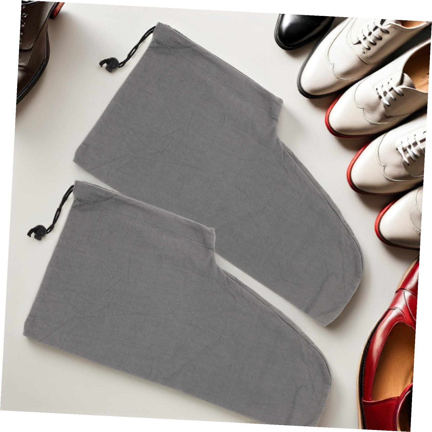 Ipetboom 6pezzi Sacchetti per Scarpe da Viaggio in Tessuto di Cotone Chiusura Coulisse per Riporre Scarpe da Ginnastica Stivali e Accessori Leggeri e Compatti per Viaggi e Organizzazione