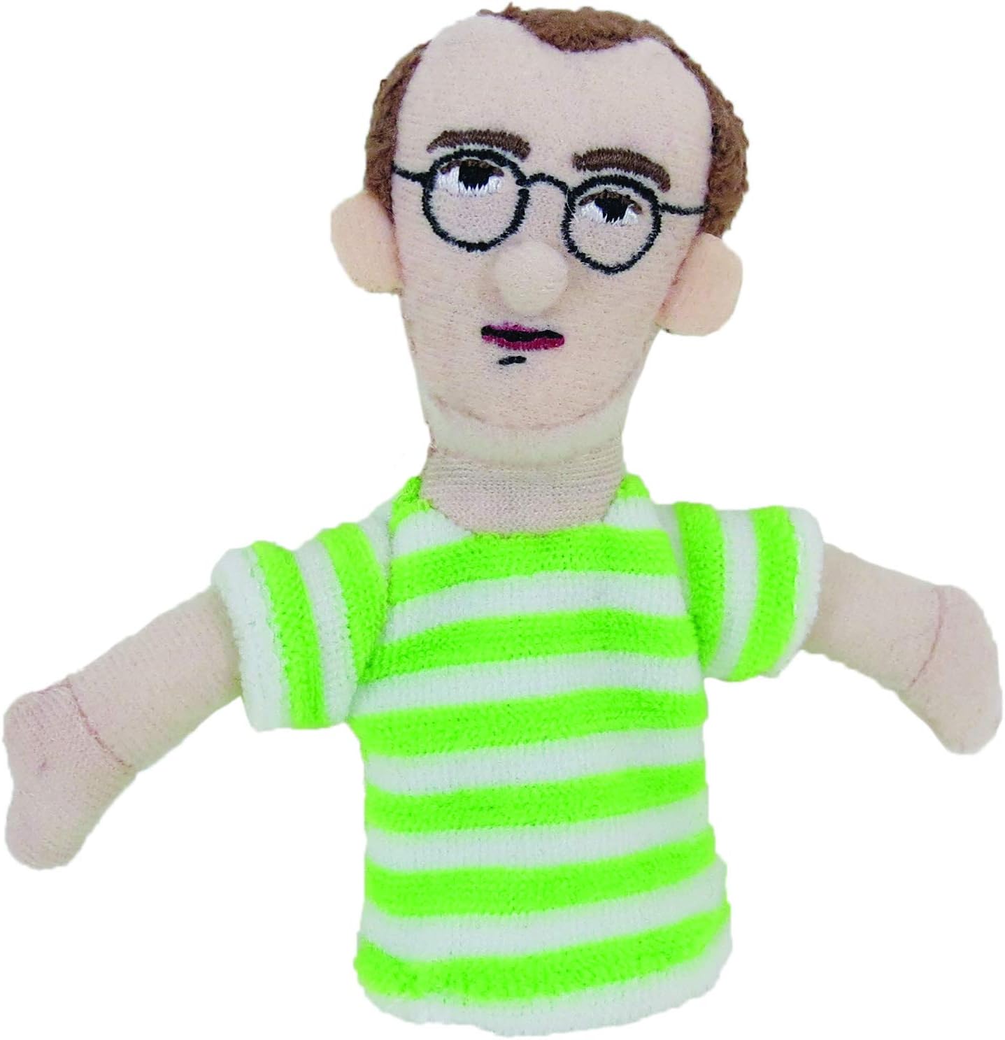 Keith Haring Magnetic Personality - Plush Finger Puppet and Refrigerator Magnet, Approx 4" Tall