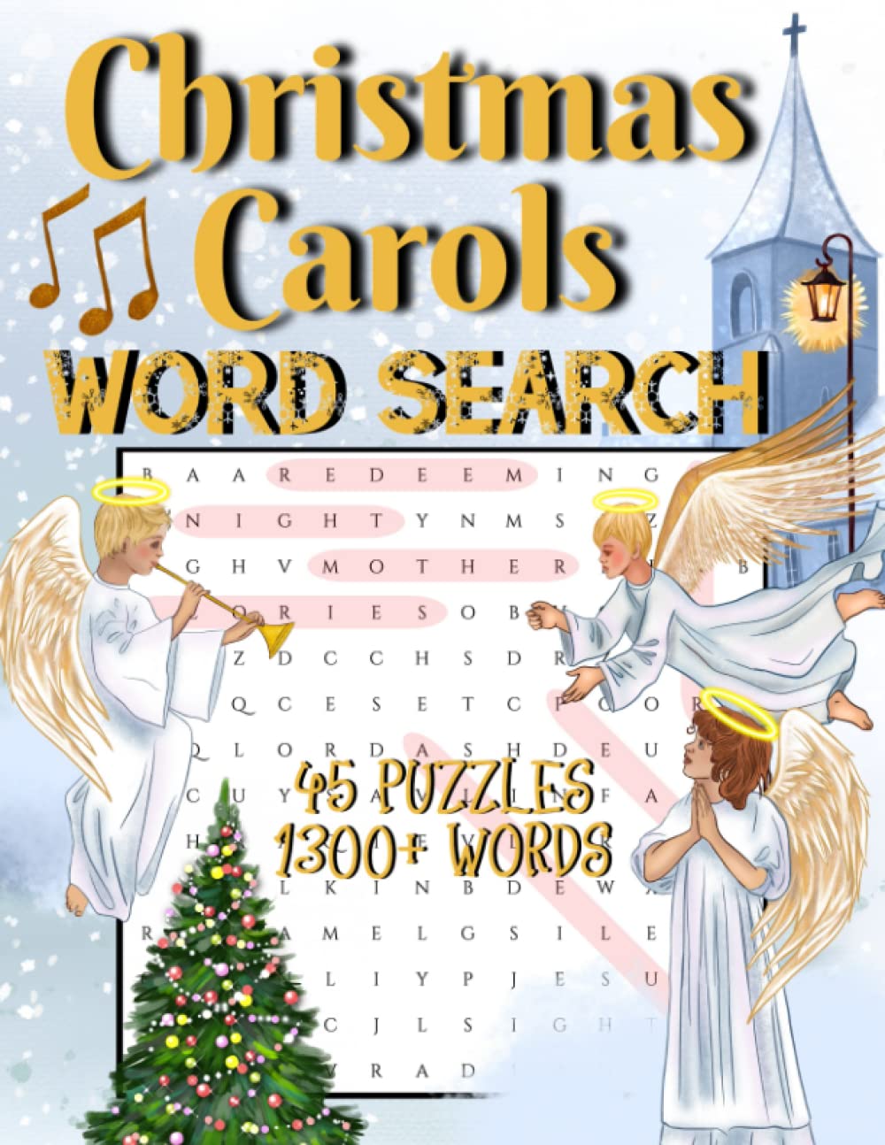 Christmas Carols - Word Search Large Print: Christmas word search for adults and teenagers, Christmas Songbook
