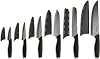 Ozeri Elite Chef II 12-Piece Ceramic Knife Set,Black
