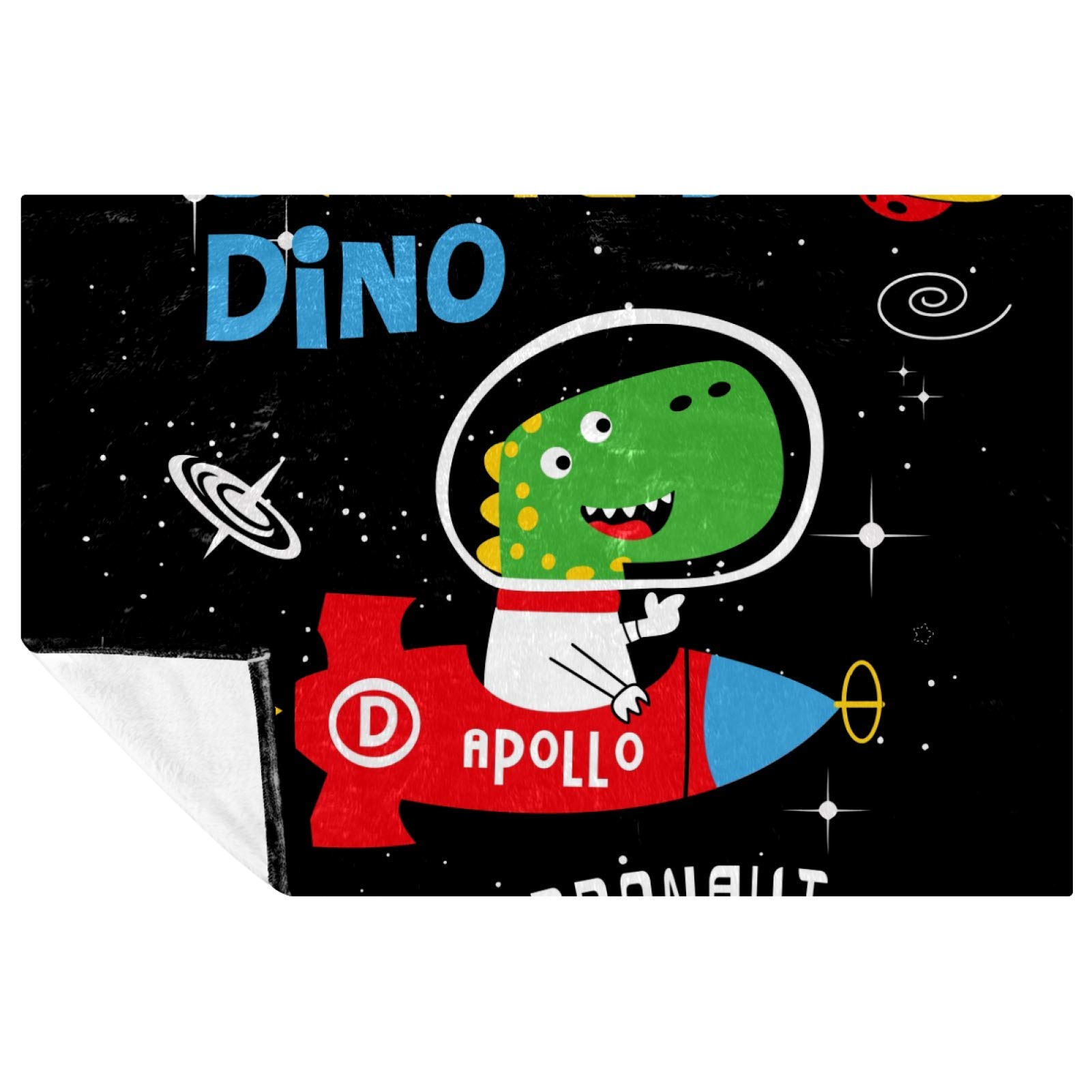 Plaid dinosaure espace couverture chaude lit enfant et jeté de canapé salon