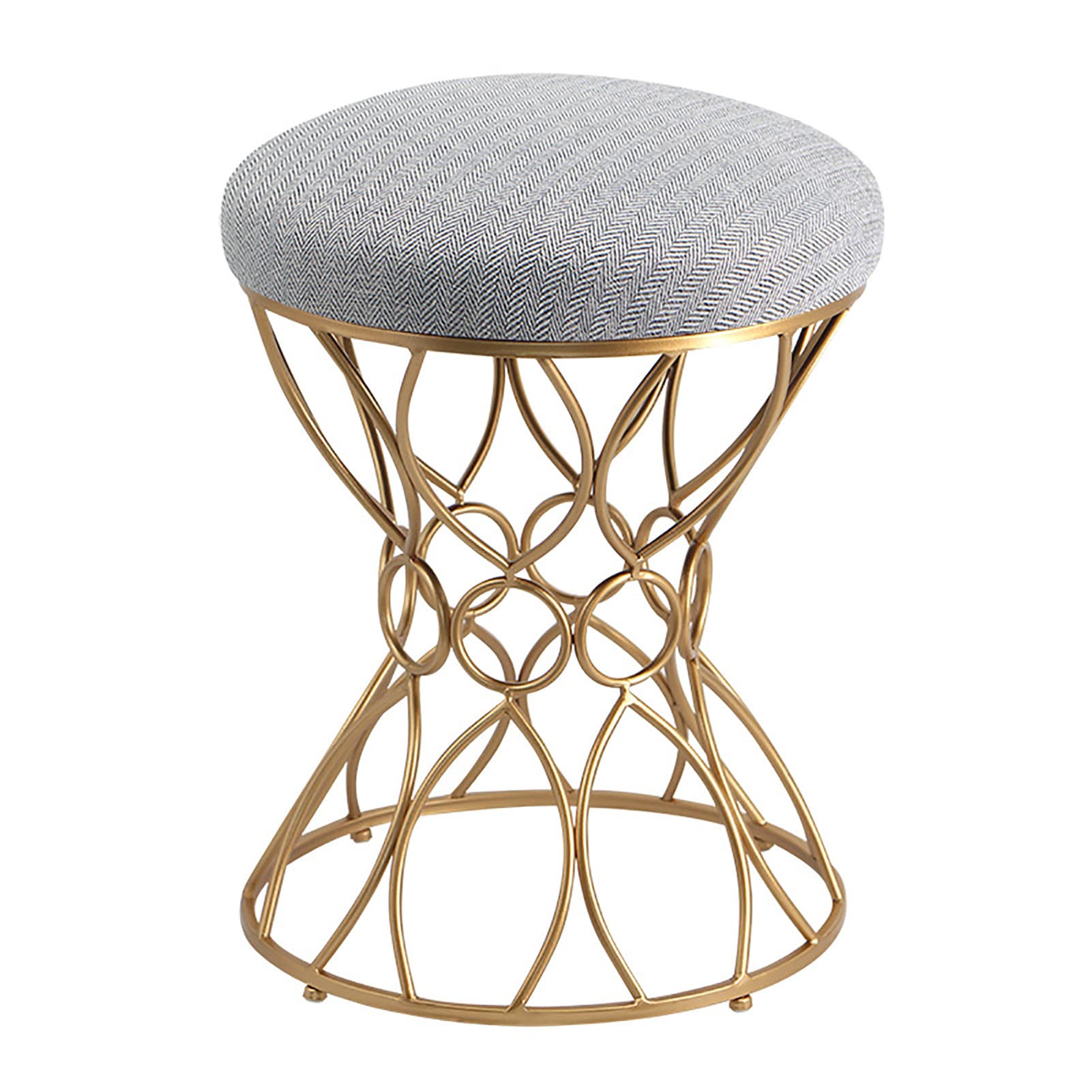 Taburete de tocador redondo para dormitorio y asiento moderno de baño