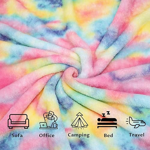 Miniatura 124 de MUGD Mantas suaves mullidas de forro polar para cama individual, manta cálida para cama Morado y blanco