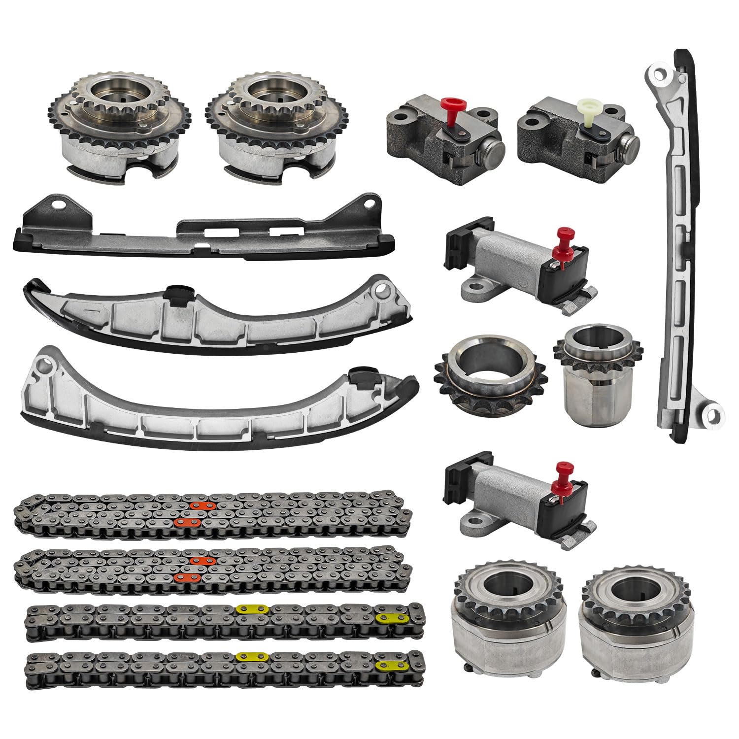 Photo 1 of Timing Chain Kit 5.7L w/VVT Phasers Fits for Toyota Tundra/Sequoia/Land Cruiser fits for Lexus LX570 2008–2021 90922S 13506-38020 13506?0S010 13050-38010 13522-38030