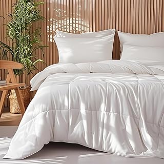 DWR Queen Size 100% Rayon Derived from Bamboo Fabric Comforter–All Seaso...