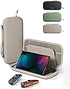 Belkin Nintendo Switch 2 Case, Travel Bag w/AirTag Holder & Storage Pocket for Up to 12 Game Cards - Portable, Lightweight Carrying Case w/Hard Shell, Soft Interior, Switch 2 Accessories - Sand