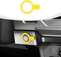 Vista 8 de Cubierta para botón de arranque Bronco, ajuste del botón de arranque del motor compatible con accesorios interiores Ford Bronco 2021-2023, fibra