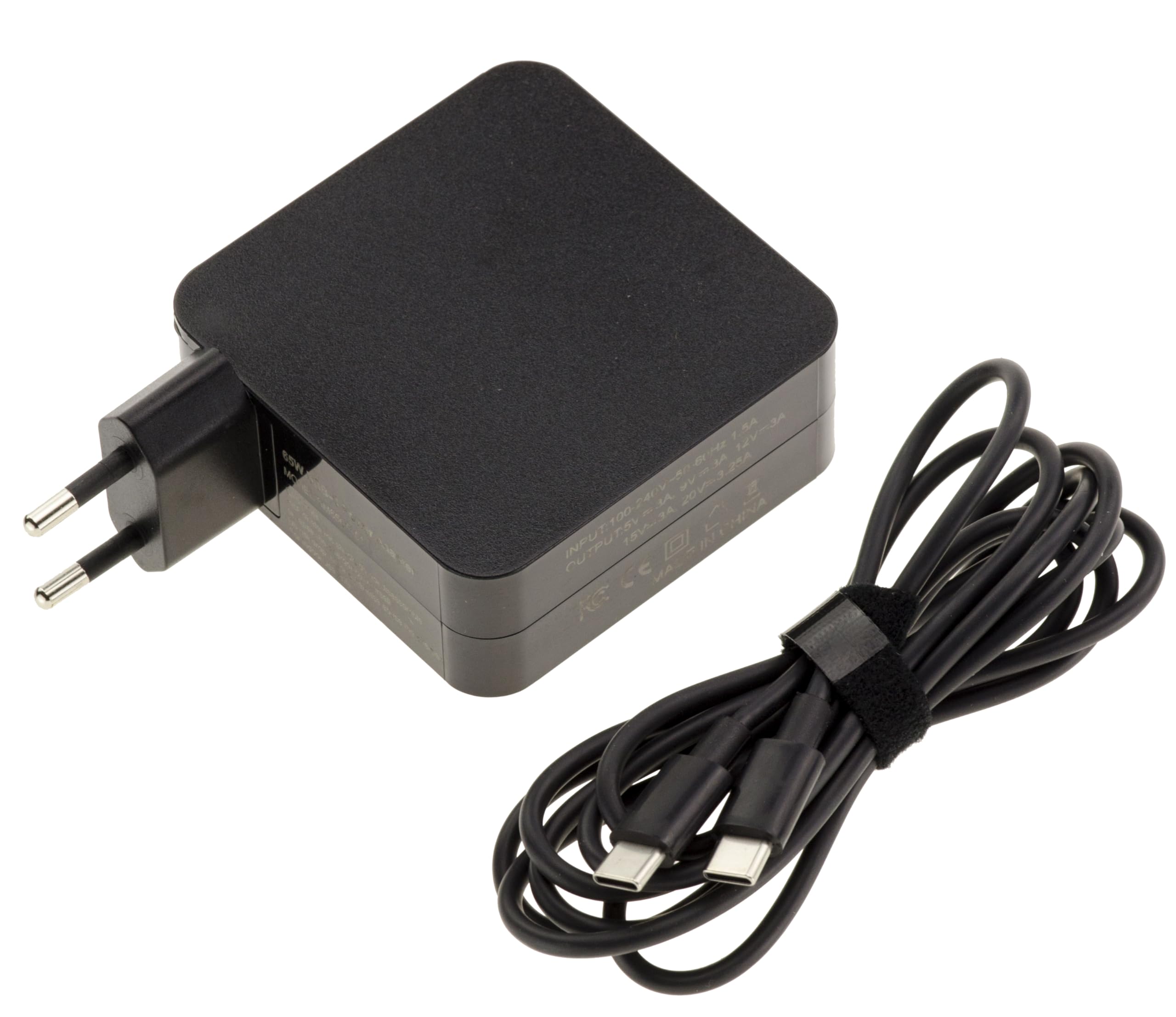 KALEA-INFORMATIQUE Zasilacz równoważny oryginalnemu, kompatybilny z laptopem ASUS – wtyczka USB C, moc 65 W i możliwe wyjścia: 20 V 3,25 A lub 15 V 3 A lub 12 V 3 A lub 9 V 3 A lub 5 V 3 A