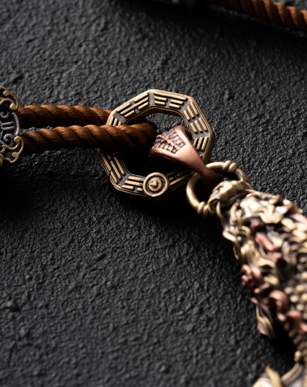 COPPERTIST.WU Bagua Jumping Ring Spring Clasp O Ring Snap Key Ring DIY Accessories for Keychains & Pendant (Brass) image 2