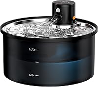 VKIMISS Wireless Cat Water Fountain: 108oz Cordless Battery Operated with Motion Sensor for Cats & Dogs Indoor