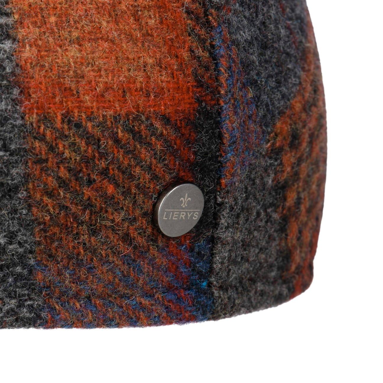 LIERYS Capri Merino Patchwork Coppola Unisex Berretto con Visiera 100% Lana Merino Made in Italy Autunno/Inverno