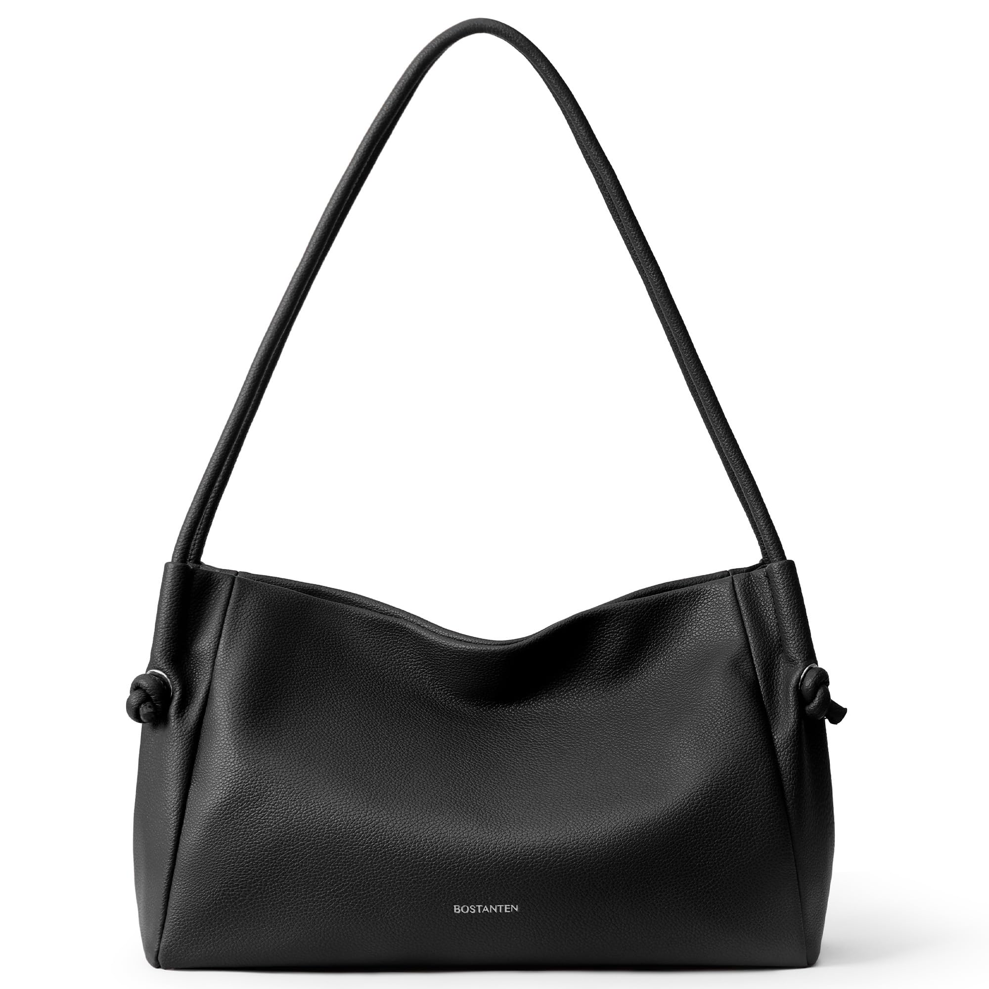 BOSTANTEN Shoulder Bag for Women Pebbled Vegan Leather Purse Soft Handbag