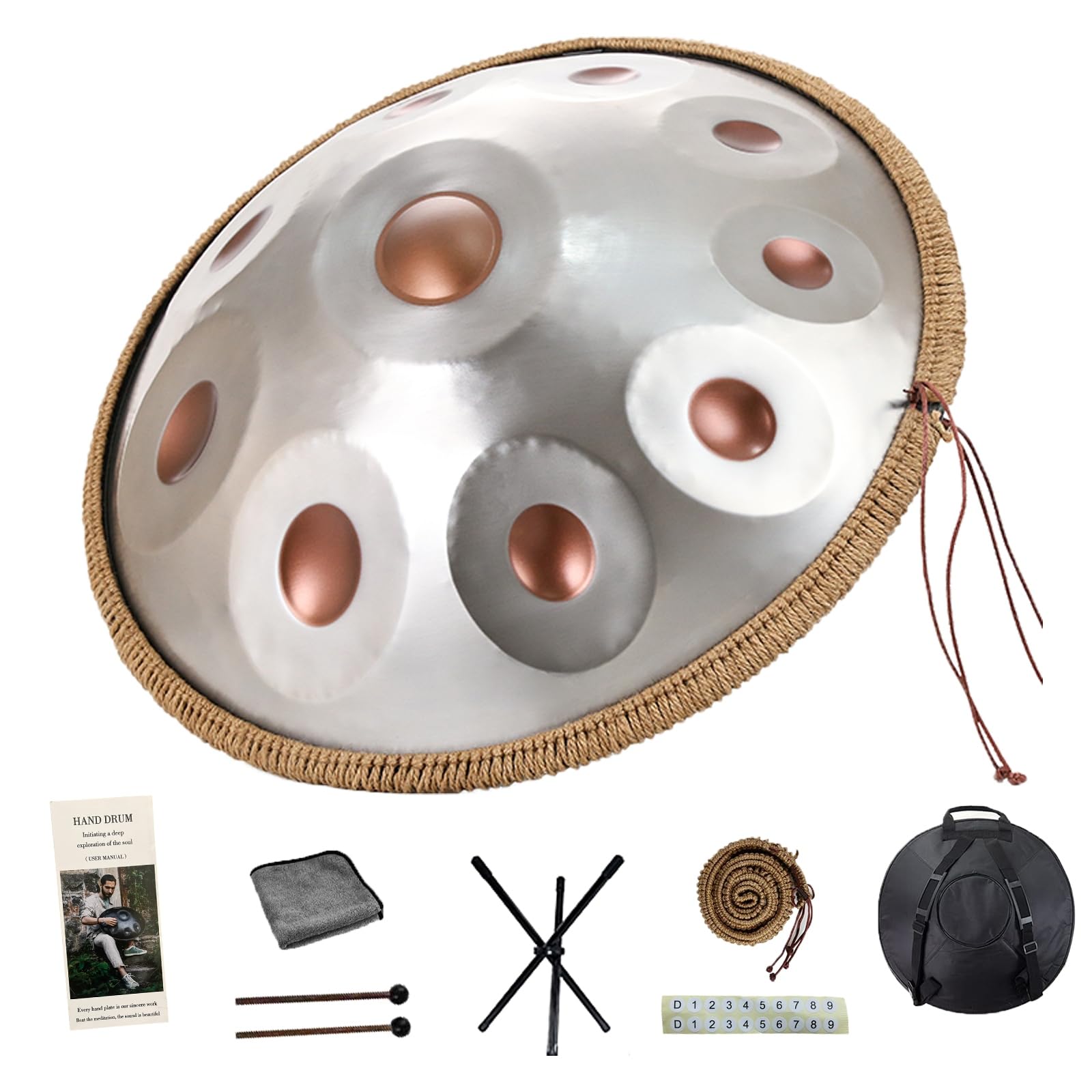 ハンドパン　10音　432Hz Amazon | KoKoty ハンドパンドラム楽器、432hz ハンドパンニ短調