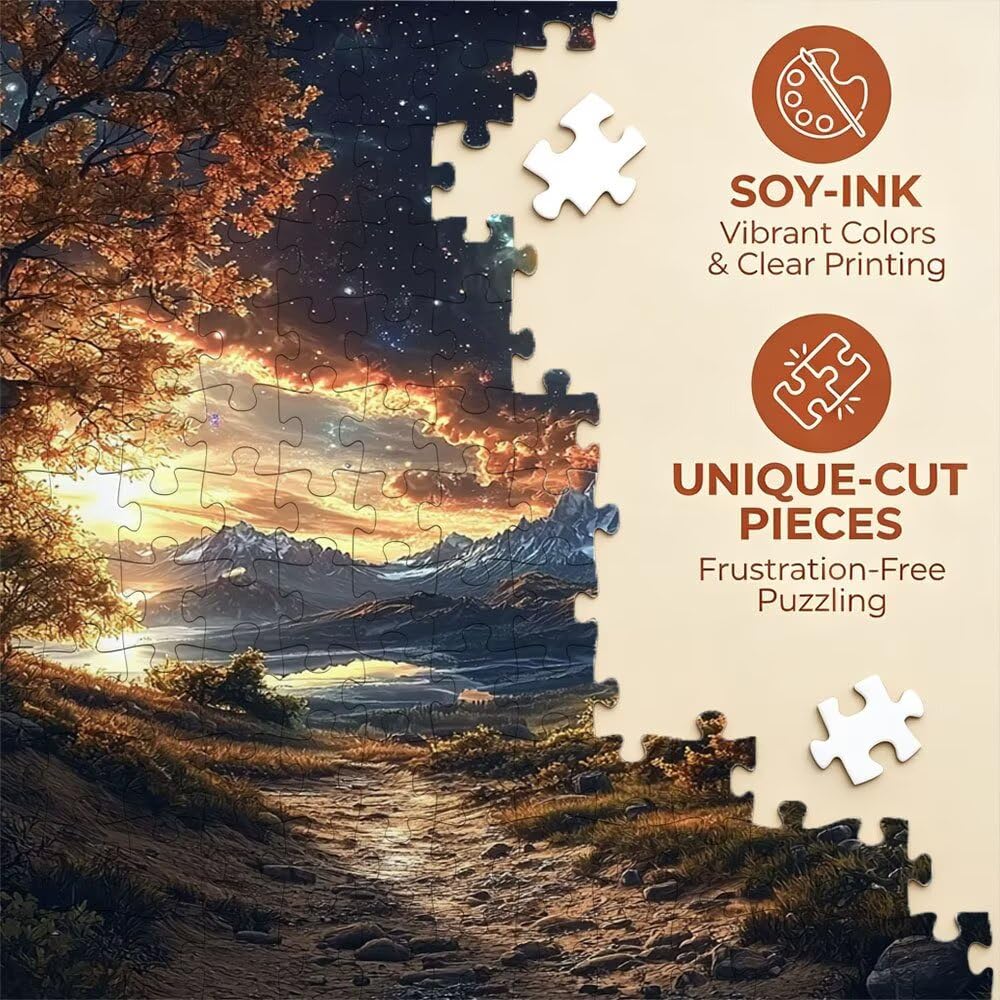 Puzzle 3000 Pezzi, Pianeta Tramonto 3D Puzzle per Adulti Impegnativo, Educa Puzzles Artistico, Divertente E Stimolante Puzzles Decorativo per La Famiglia, Regalo e Decorazione Pareti DX0YL6-959