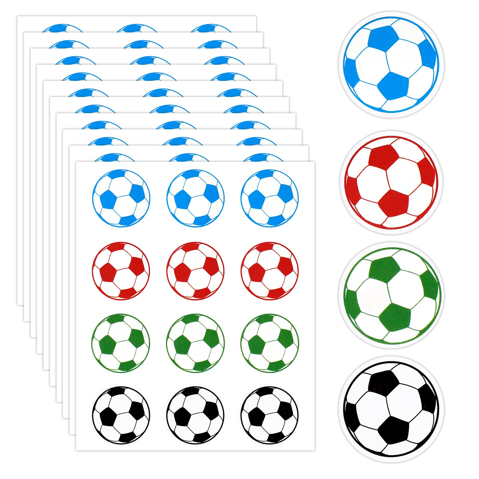 Soccer Themed Stickers 120-Piece Soccer Sticker Pack - Football Themed ...