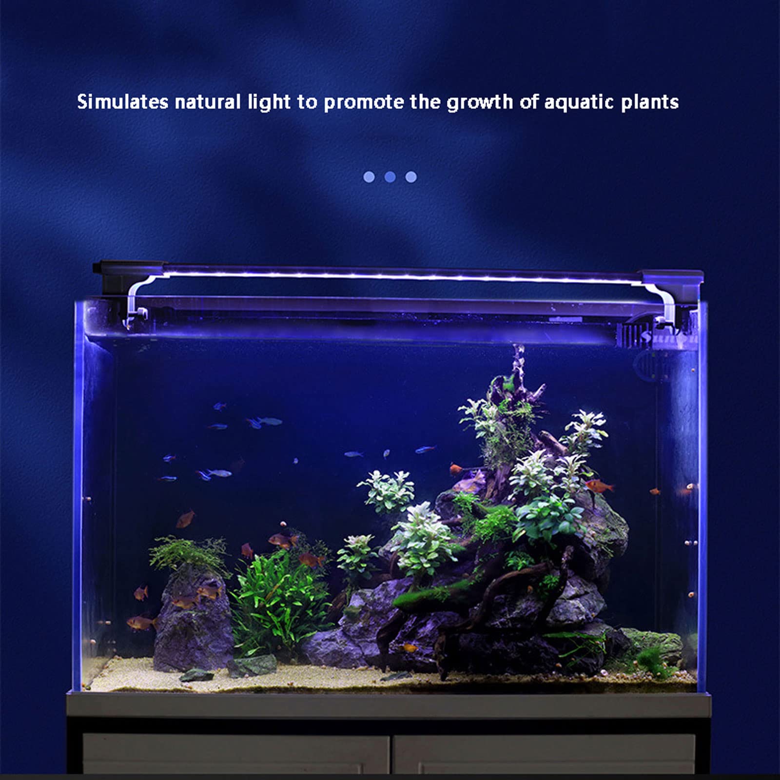 Wspornik LED do akwarium lekki zbiornik na trawę wodną światło oświetlenie roślin krajobrazu, 20 W