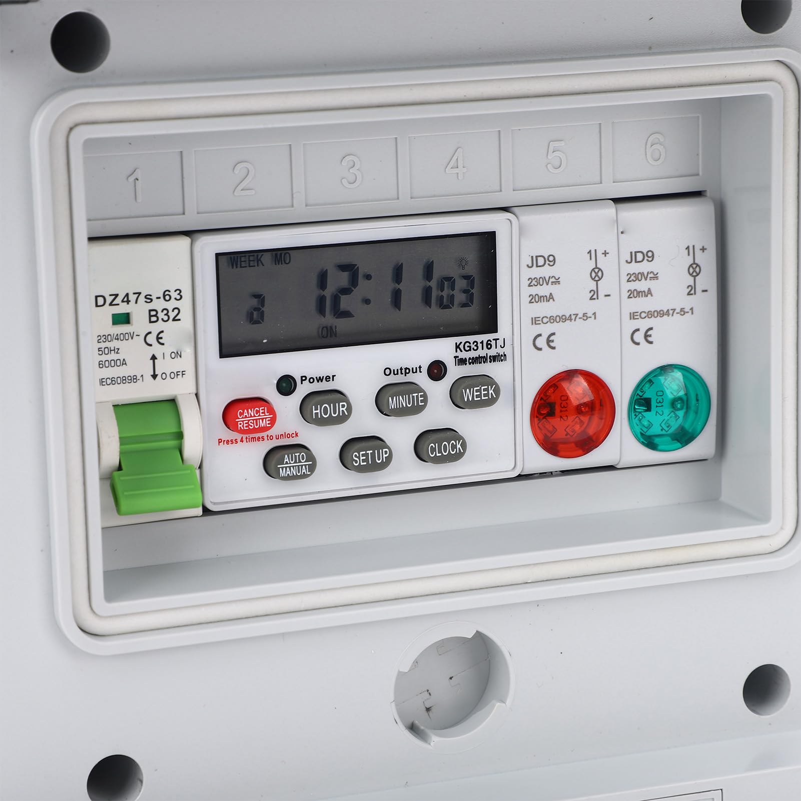 KIMISS 32A Outdoor Water Proof Timer Control Box Reliable Digital Switch