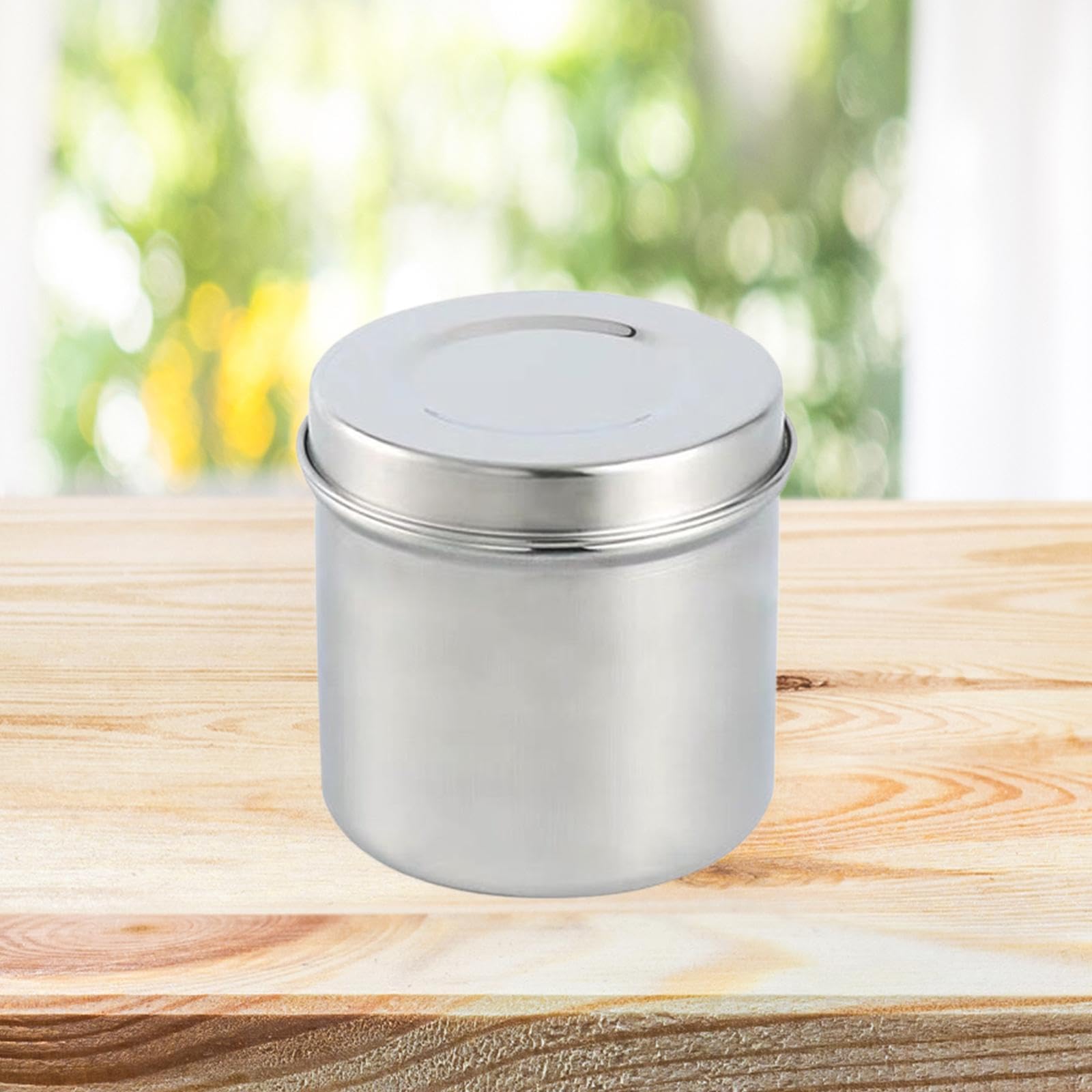 Colcolo Pot médical en Acier Inoxydable pour Boules de Coton, Support pour Pansement, Onguent, boîte de Rangement pour Salons de beauté, 8cmx8.4cm
