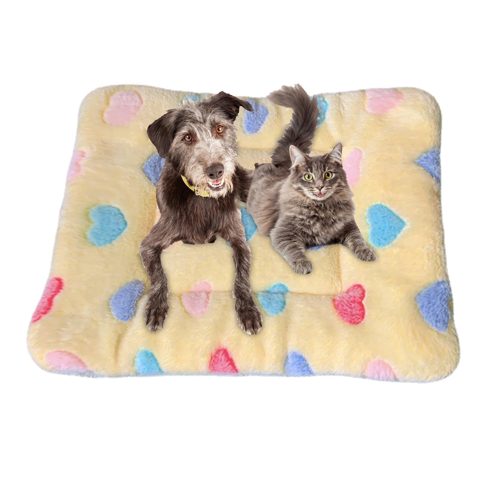 Manta calmante para mascotas, cálida, manta para gatos lavable a máquina, cojín para perros para perros, cachorros, gatos, mantas para cachorros y gatos de interior para gatos y perros, cama para