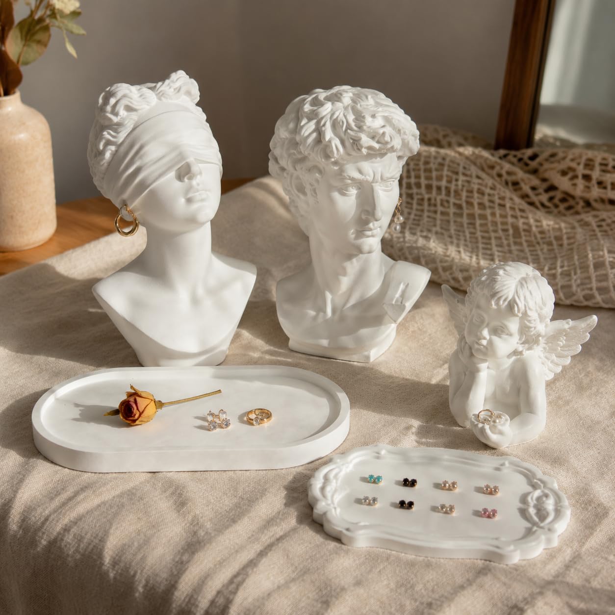Espositore per Orecni in Gesso, Set 6 in gesso