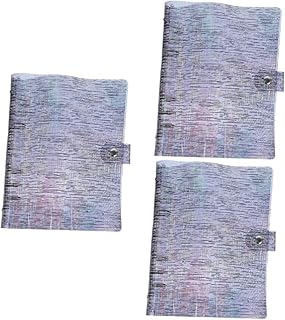 NUOBESTY 3 Pçs Capa De Fichário Clipes De Fichário Coloridos Transparente Fichário Planejador Páginas Capa Fichário Diário Fichário Capa De Scrapbook Documento Suporte De Papel Folhas