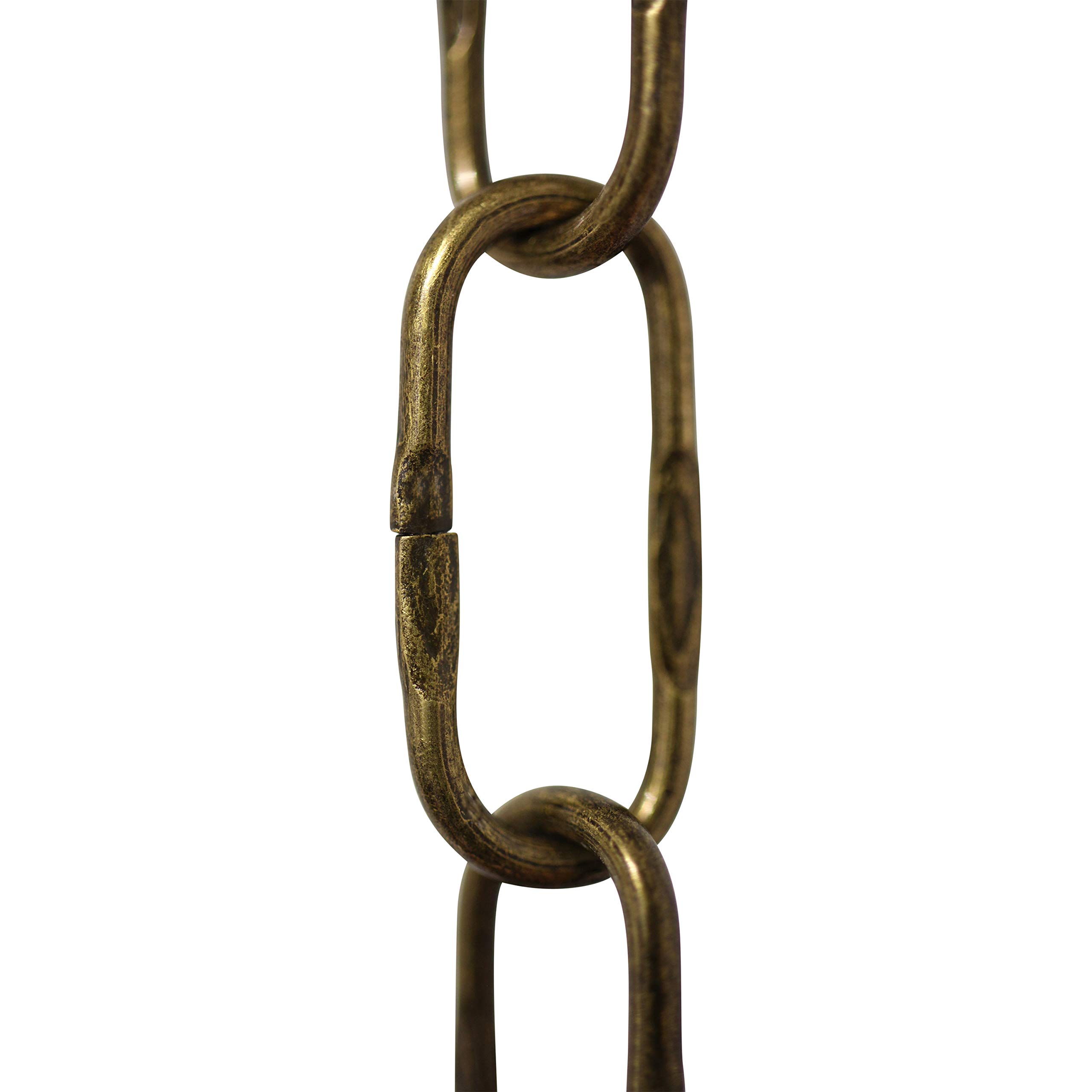 RCH Hardware CH-S58-20-AB-3 Steel Chandelier Chain, Antique Brass (3 Feet)