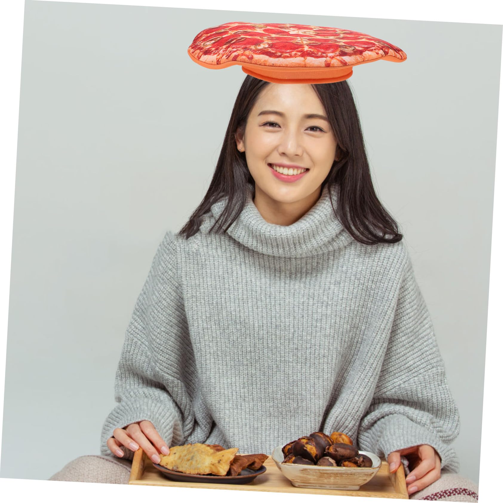 Cabilock 2 Piezas Cosplay Traje Adulto Favor De Fiesta Sombrero En Forma De Pizza Divertido Sombrero De Fiesta Traje Divertido De Felpa s De a Festival