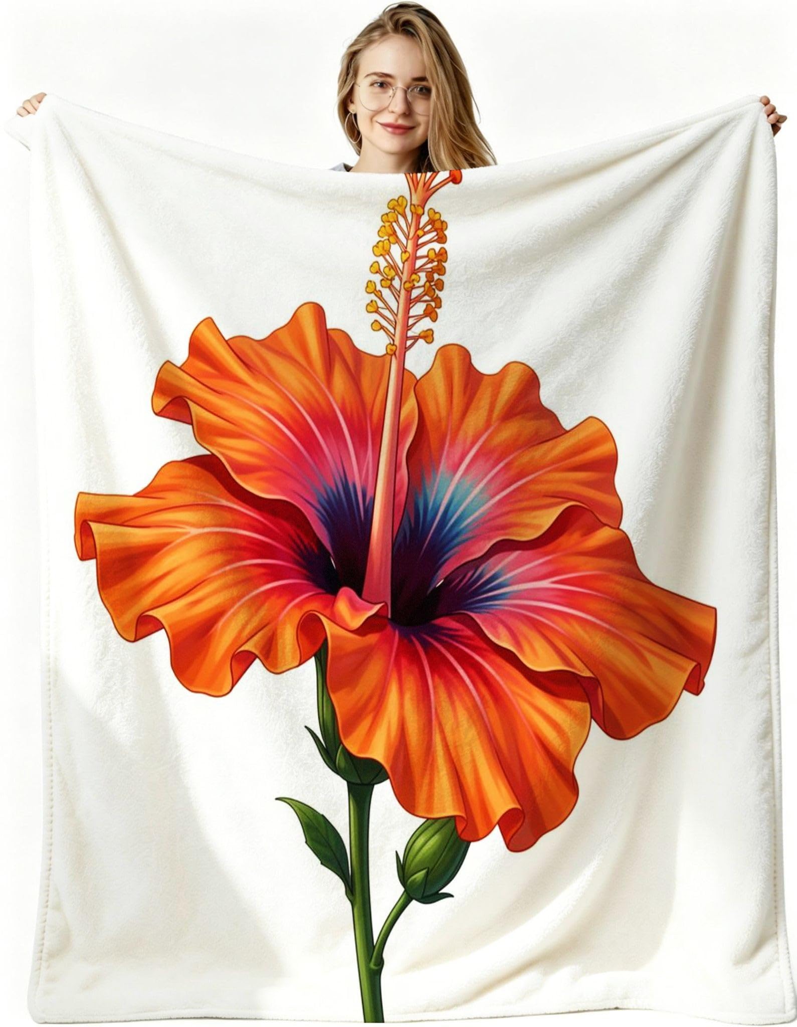 Manta Entretiempo Grande, Flor Amarilla, 220x240 cm, AQ9293