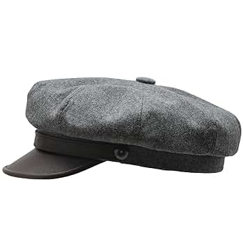 帽子 SIBRO BRAND / leather newsboy cap Sterkowski Brando Newsboy Cap | Wool Motorcycle Cap for Men