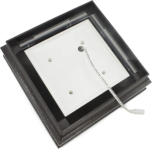 Miniatura 4 de LMT Mercer Group, Inc America's Fence Store - Tapa para poste de luz LED de bajo voltaje de 4 x 4 pulgadas, color marrón antiguo, paquete de 6