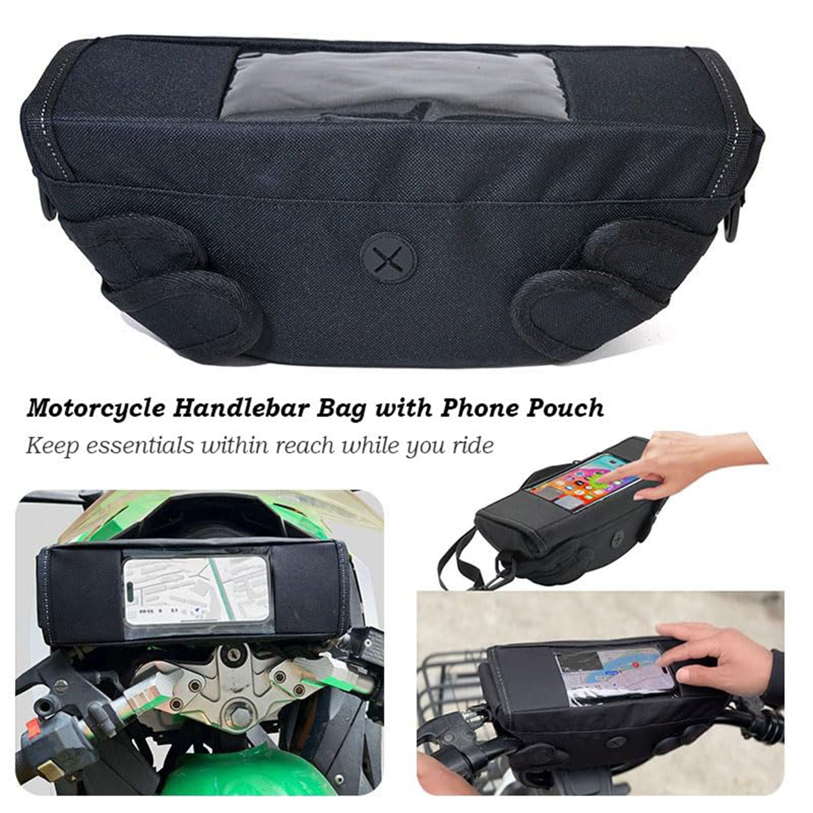 Sacoche de Guidon de Moto pour Triumph Tiger 1200 GT Explorer | Sac de rangement avec sangles, imperméable anti-poussière, accessoire de moto