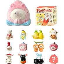 Cat PAI Fun Fruits Series Blind Box Figures Desk Decor Single Box | Cat Collectible Toys, Mini Resin Figurines, Kawaii Room Display, Random Design Figurines, Fruits Cat Holiday Birthday Gifts