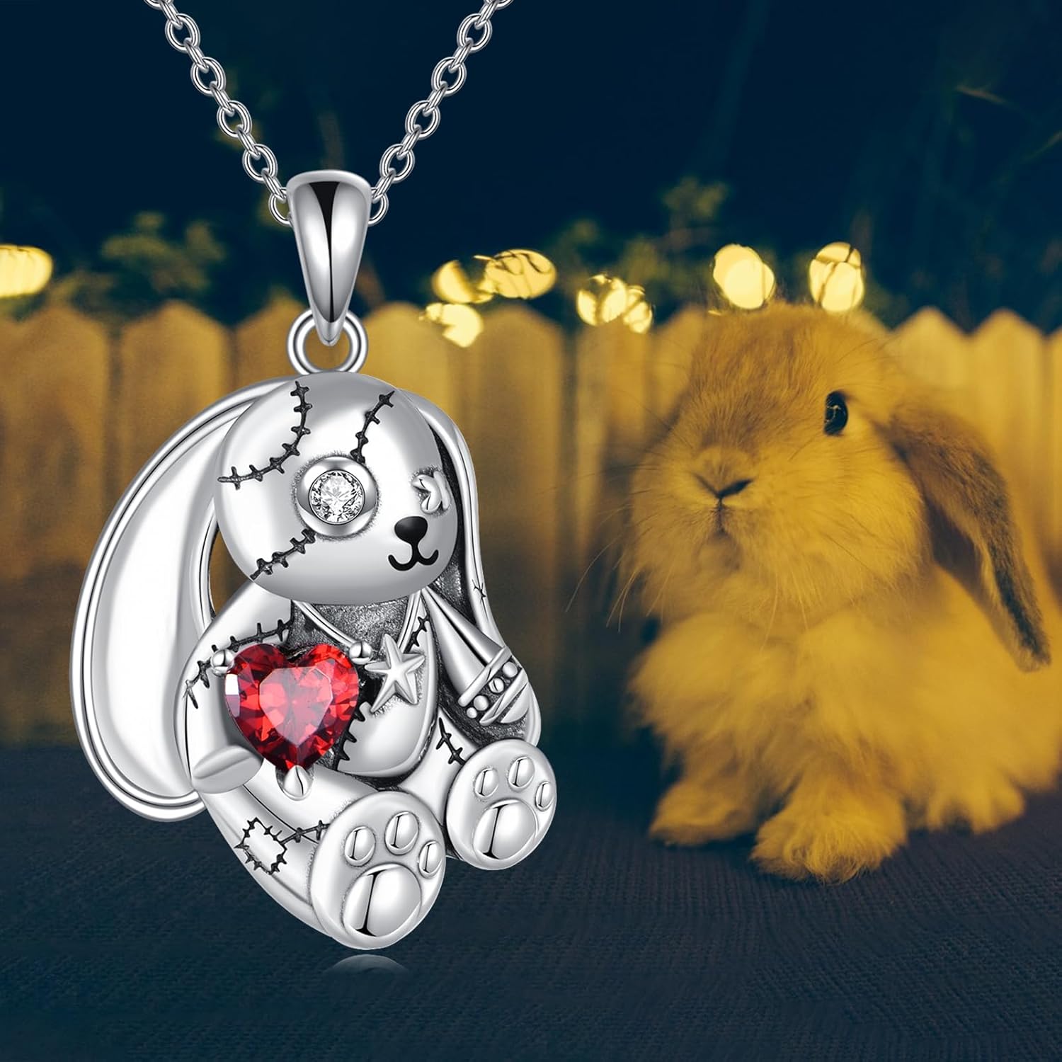 Teddy Bear Sterling Silver Necklace - Bear Pendant Gothic Jewelry for Women - Image 5