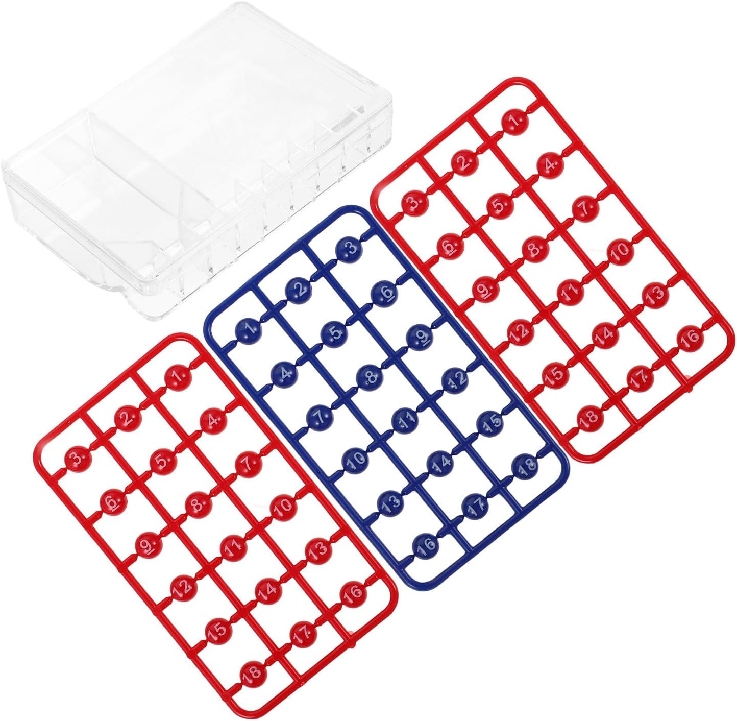 GANAZONO Lotto Number Selector Machine 54pcs Plastic Set for Players