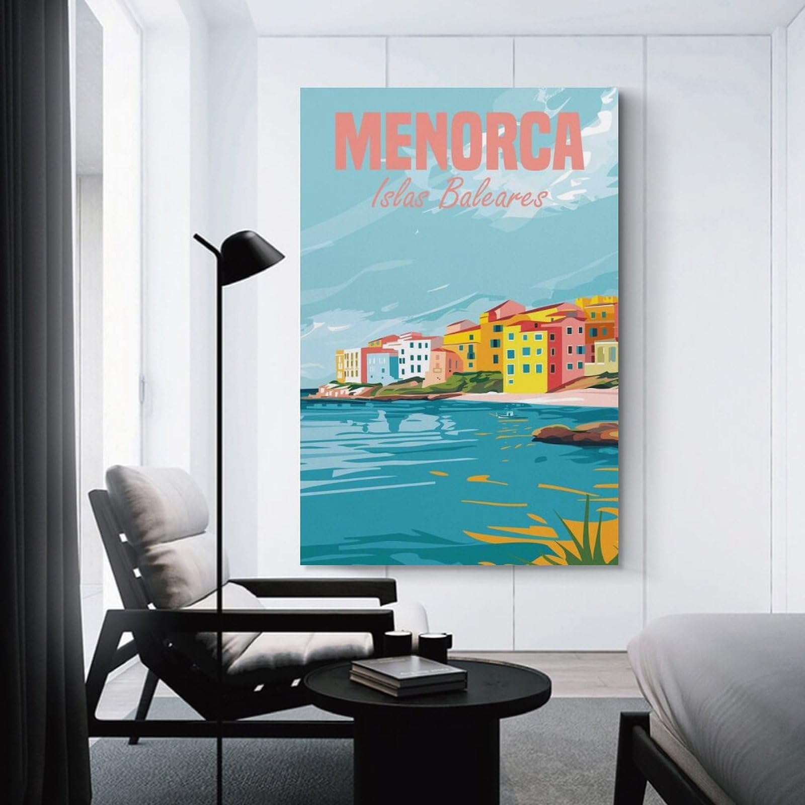 Junmoney Menorca Island Spain Canvas Wall Art, 20x30inch(50x75cm), for Entrance Walls, Hall Decor Or Foyers, Wall Decor to Refresh Empty Corners