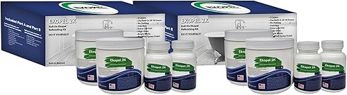 Miniatura 2 de Ekopel - Kit de reacabado de bañera y azulejos, sin olor, ultra duradero, blanco brillante, 2 capas, fácil de aplicar - Fabricado en los Estados