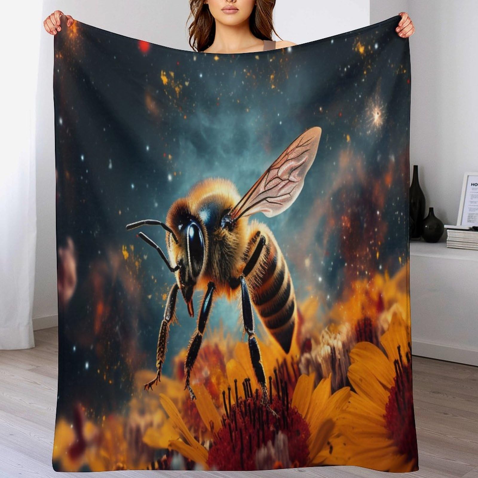 Manta de franela de abeja en microfibra supersuave de alta densidad y acabado premium