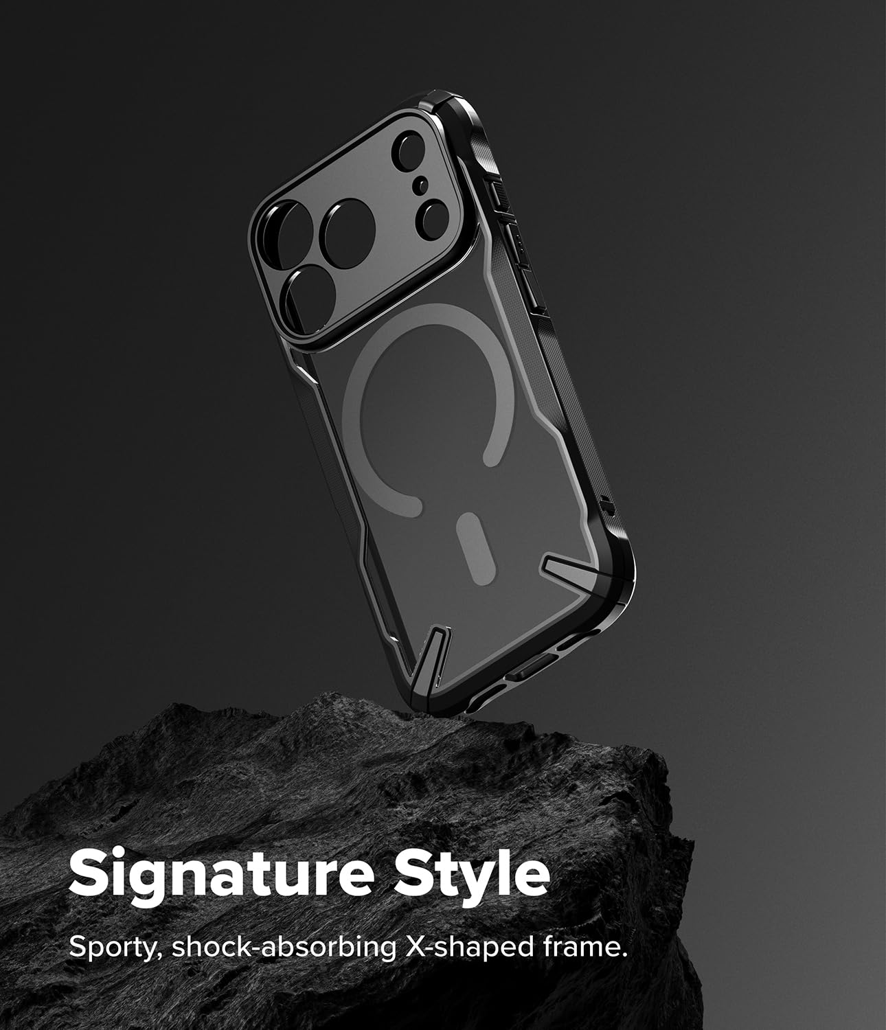 Ringke for iPhone 18 Pro / 17 Pro Case Back Cover [Fusion-X Magnetic Black] — Amazon image 4