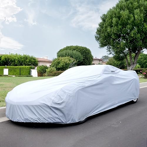 Miniatura 2 de iCarCover Funda de automóvil de 18 capas de alta calidad, impermeable, para todo tipo de clima, lluvia, nieve, sol, protección UV, granizo para