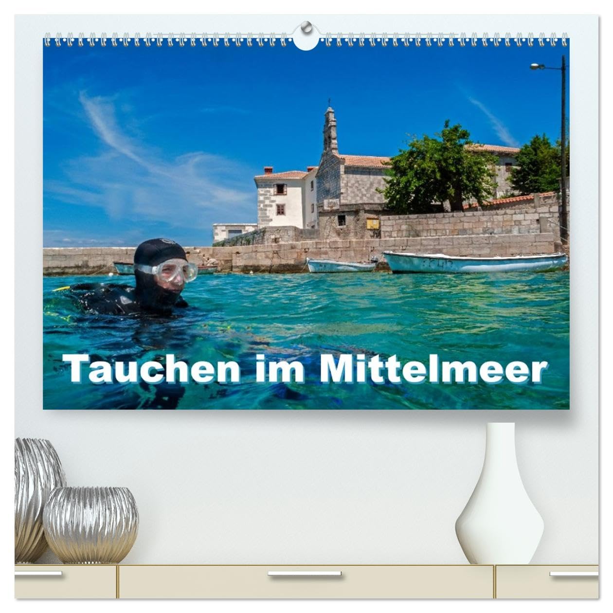 Tauchen im Mittelmeer (hochwertiger Premium Wandkalender 2026 DIN A2 quer), Kunstdruck in Hochglanz: Bei Tauchgängen im Mittelmeer werden Sie viele der im Kalender gezeigten Meeresbewohner treffen
