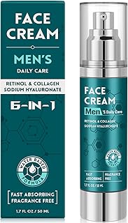 Crema facial 6 en 1 para hombres: hidratante ...
