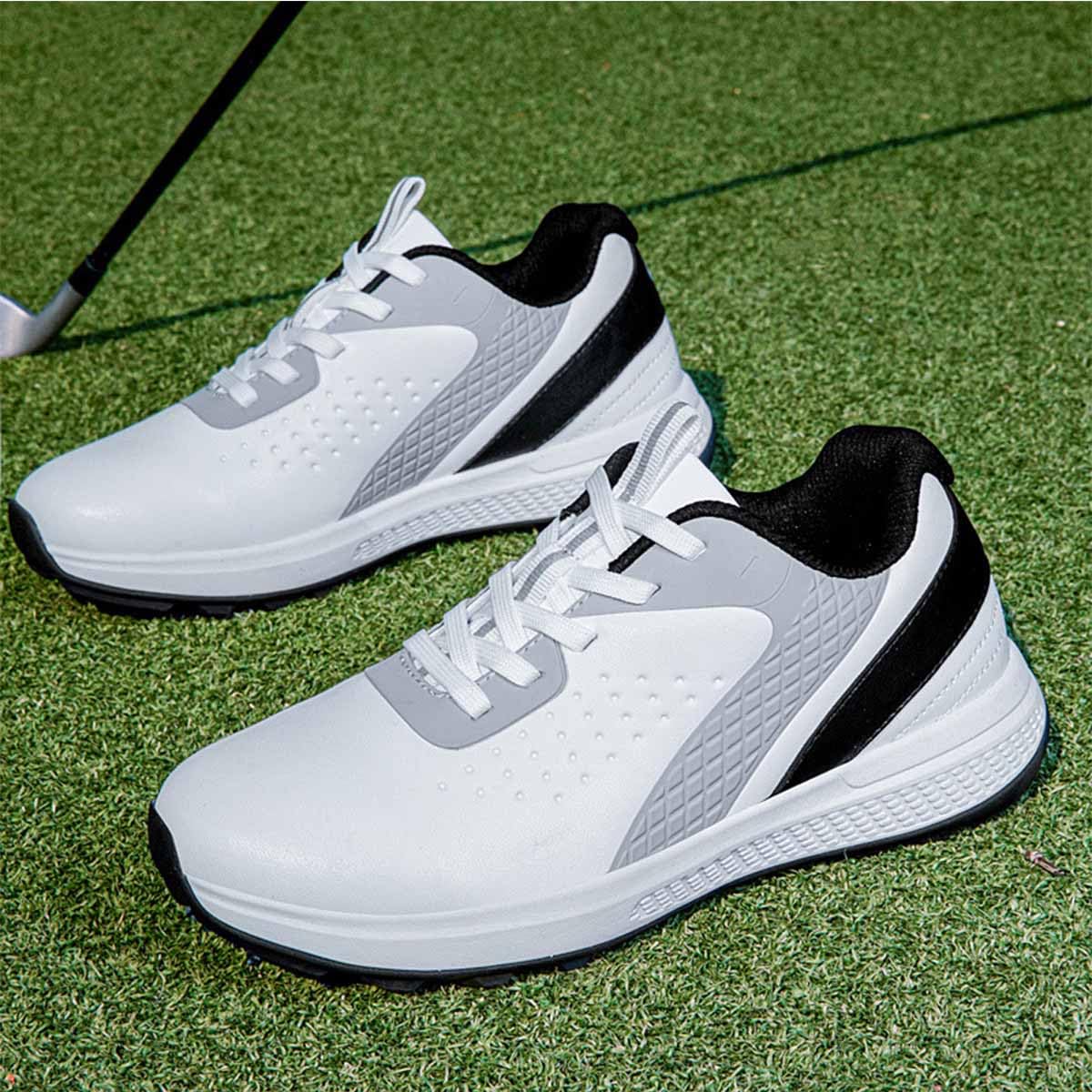 Chaussures de Golf imperméables Hommes, sans Crampons