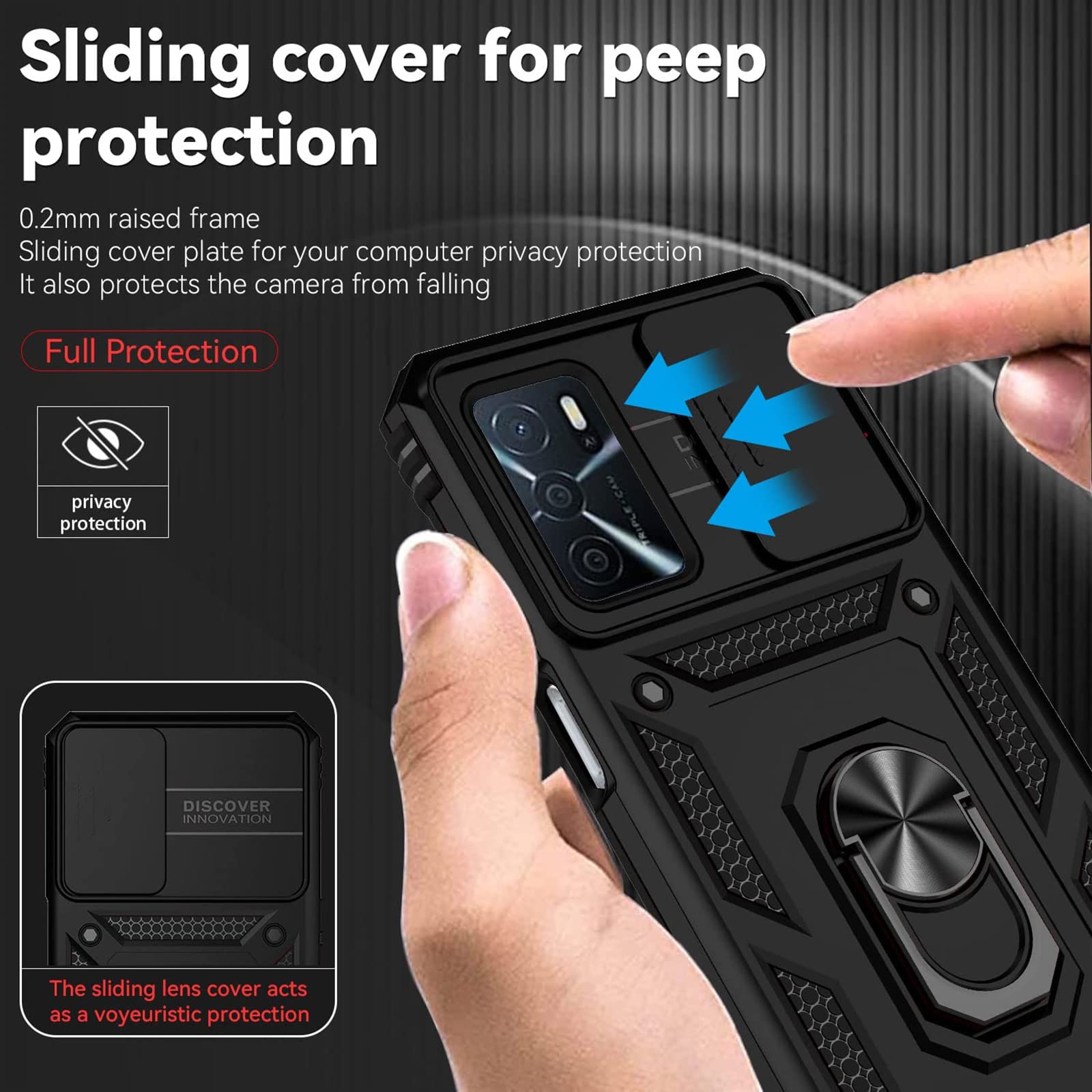 FUNDA PARA OPPO A16 / A16S / A55 5G / A54 4G GEL TPU + PC DURA DOBLE CARA 360º e