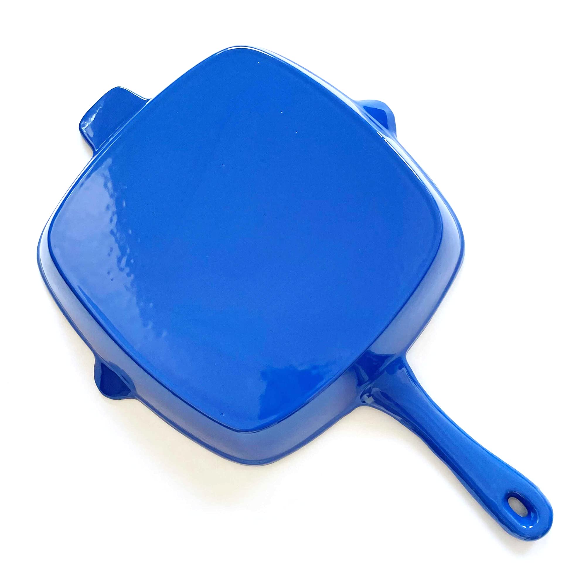 Profesjonalna kwadratowa żeliwna patelnia do grillowania - 25 cm