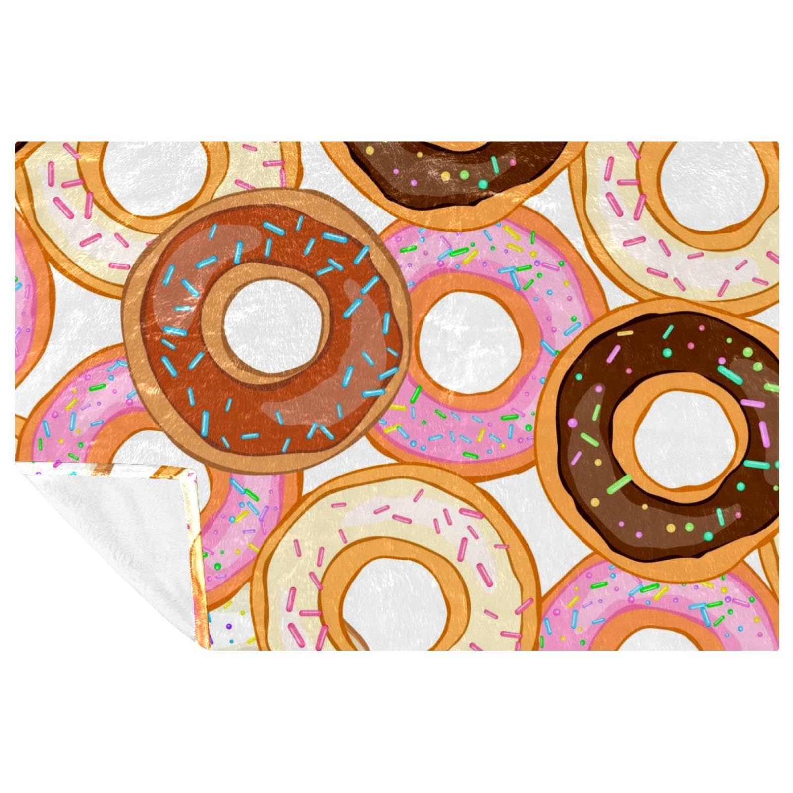 Plaid original en forme de donut idée cadeau chambre ado