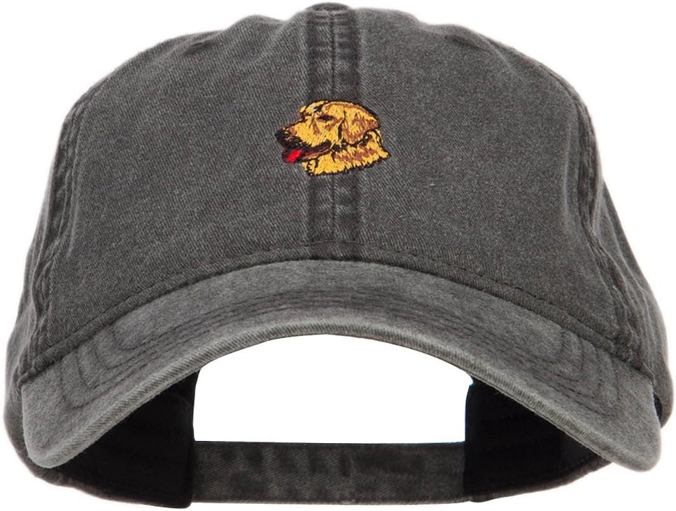Golden Retriever Embroidered Washed Cap