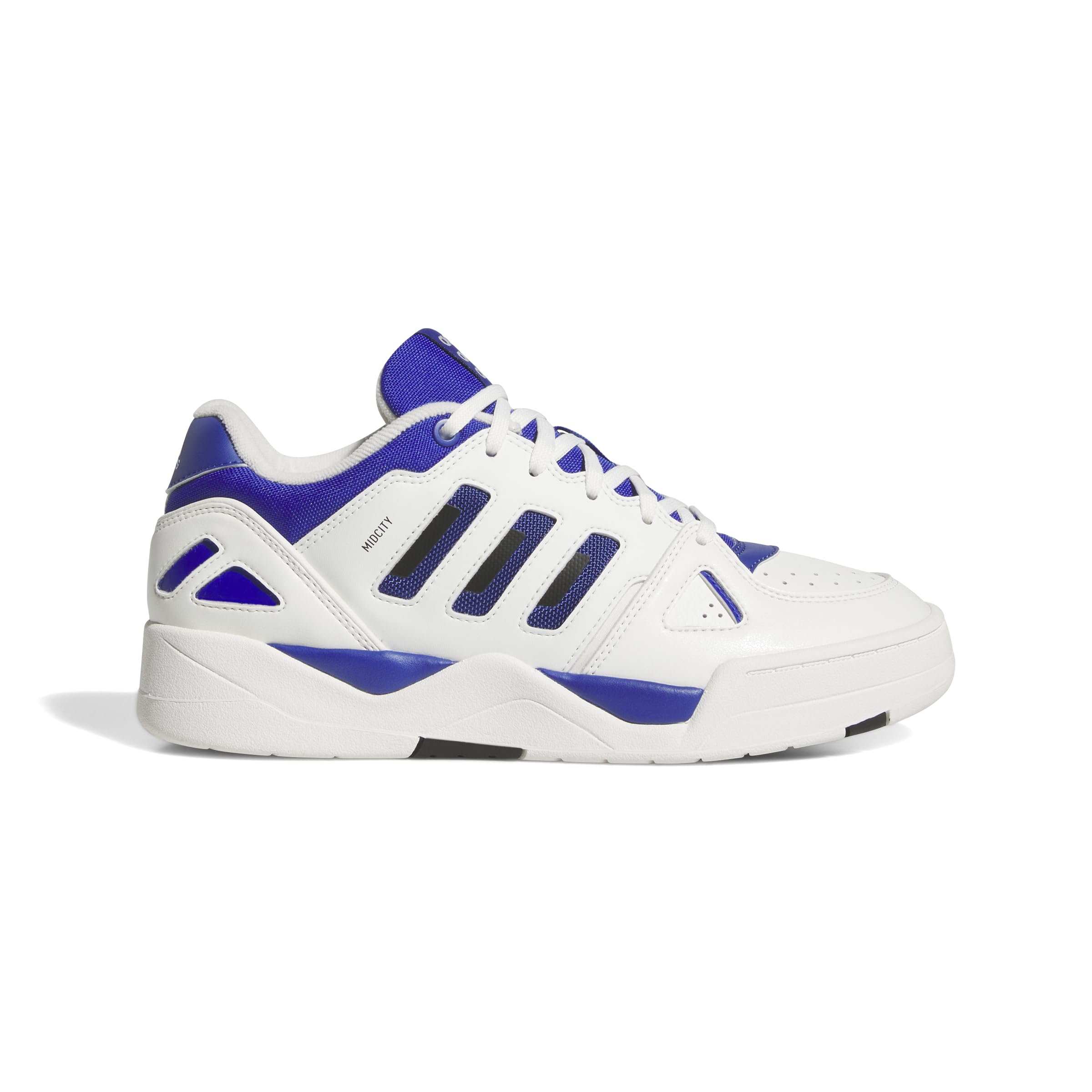 Adidas Uomo Midcity Low Shoes, Core White/Semi Lucid Blue/Core Black, 43 1/3 EU