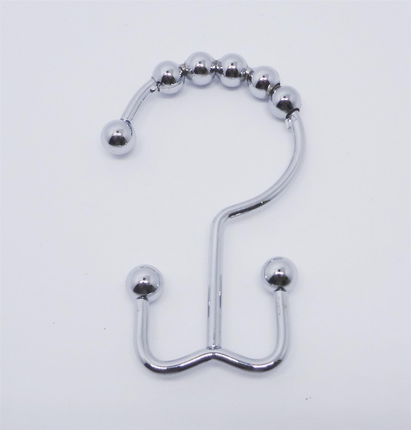 Marklink Metal Double Glide Shower Ring, Chrome, 12/pack